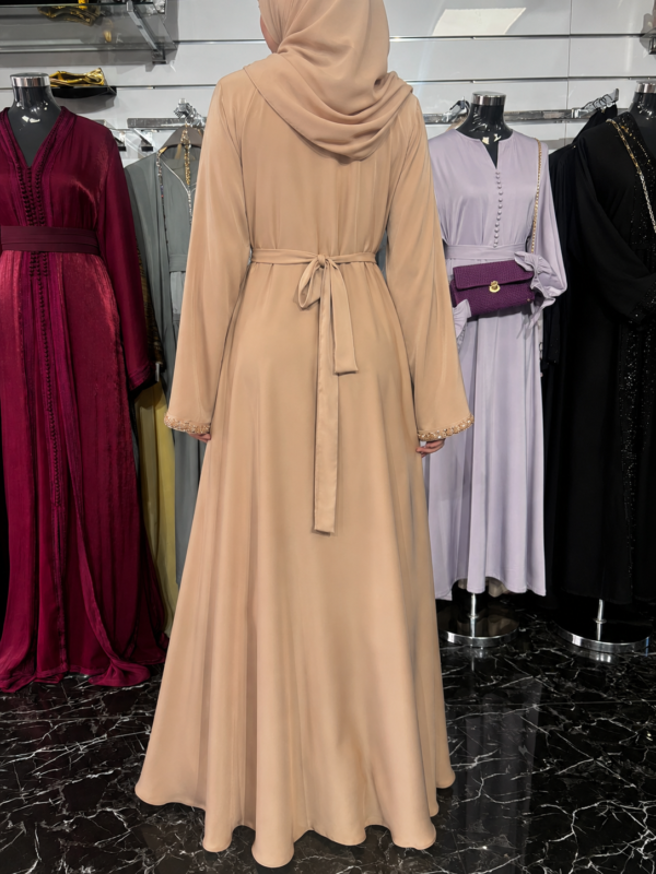 dos abaya champagne