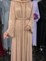 Abaya Kimono Champagne – Image 3