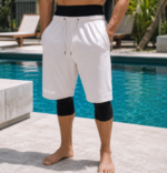 short de bain haytam beige